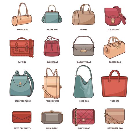 types of women purses.